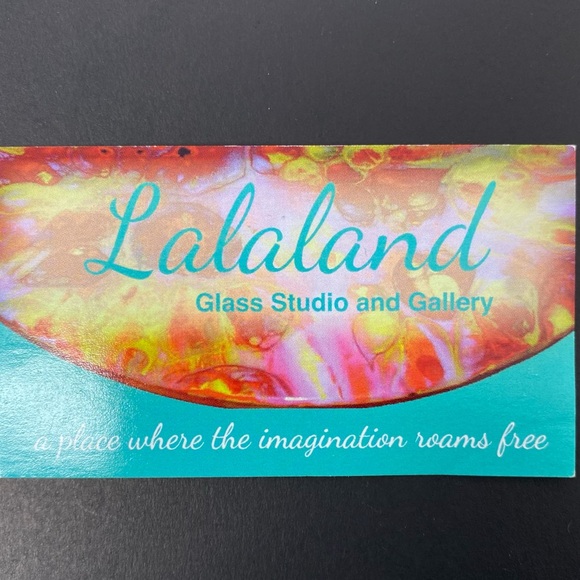 LALALAND DICHROIC IRIDESCENT GLASS EARRINGS - Picture 12 of 12